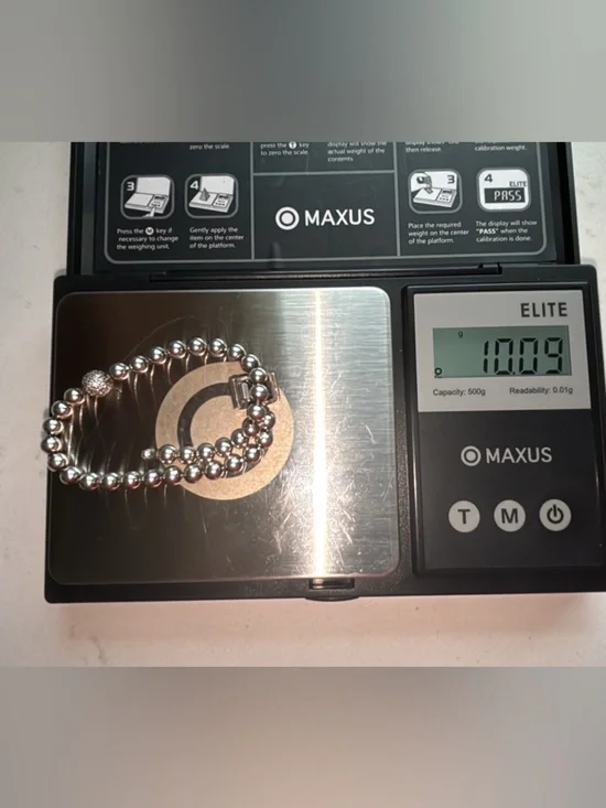 Pandora Sterling Silver Bead and Pave Bracelet - Picture 9 of 11